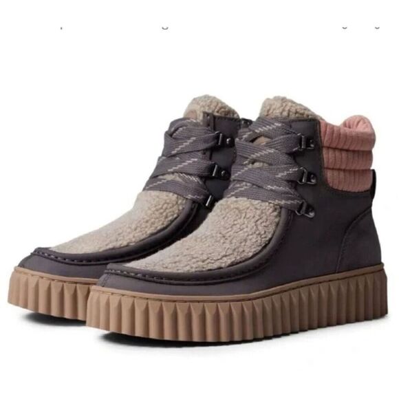 Sam Edelman Faux Faux Fur Bootie Size 9.5 Gray Leather - Picture 8 of 8